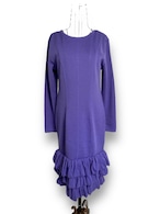 Frills design knit dress