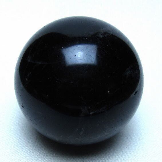 モリオン 黒水晶 丸玉 62mm 一点物 151-9576