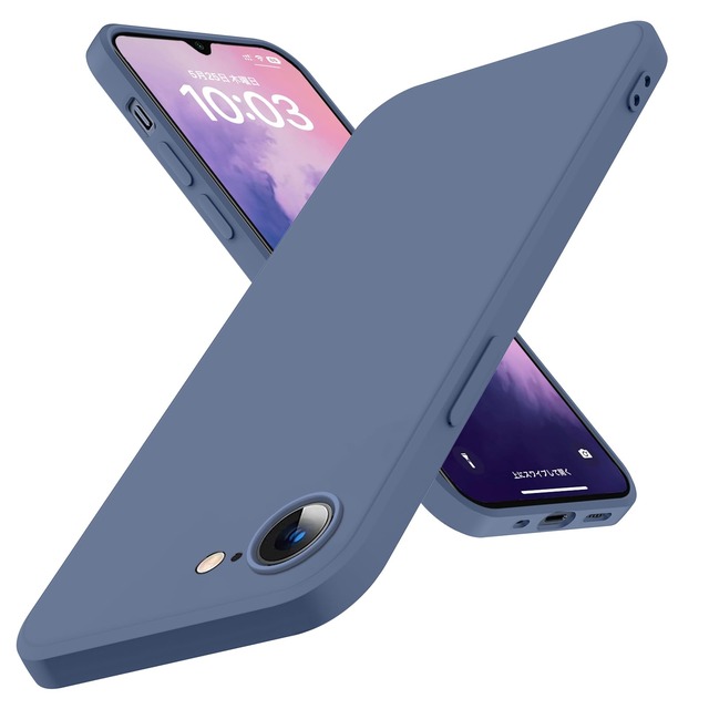 WZOYXOC と互換性のある iPhone SE3/SE2/8/7 用のケース 耐衝撃 TPU 液状シリコン 柔軟性 薄型 グレー