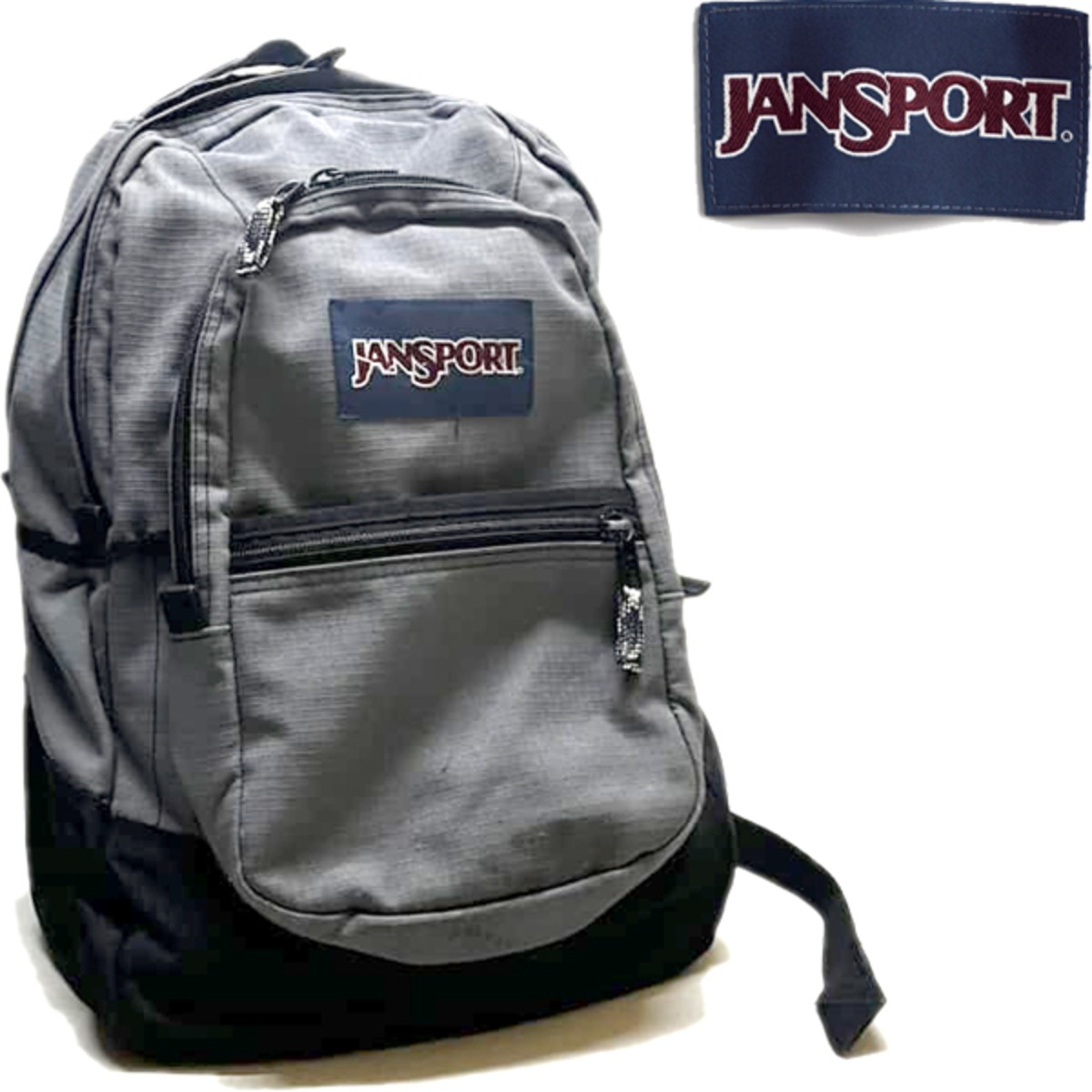 1点物◇ジャンスポーツ灰色リュックサック中古バックパック古着メンズ 