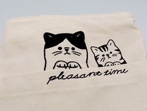 毎日使いやすい！ねこ フロントポケットトレンドトート
