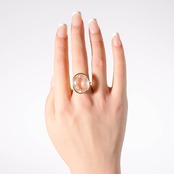 【13号】ピンクルチルクォーツ リング（グラン）