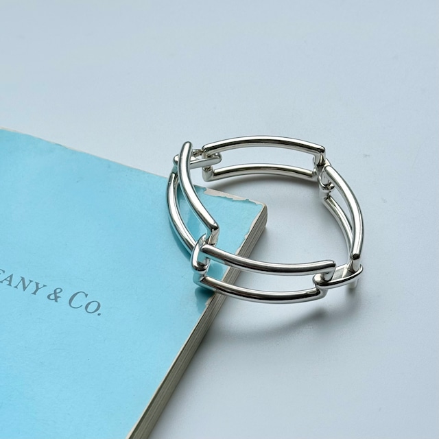 vintage tiffany ヴィンテージティファニー2002 square link bracelet silver925