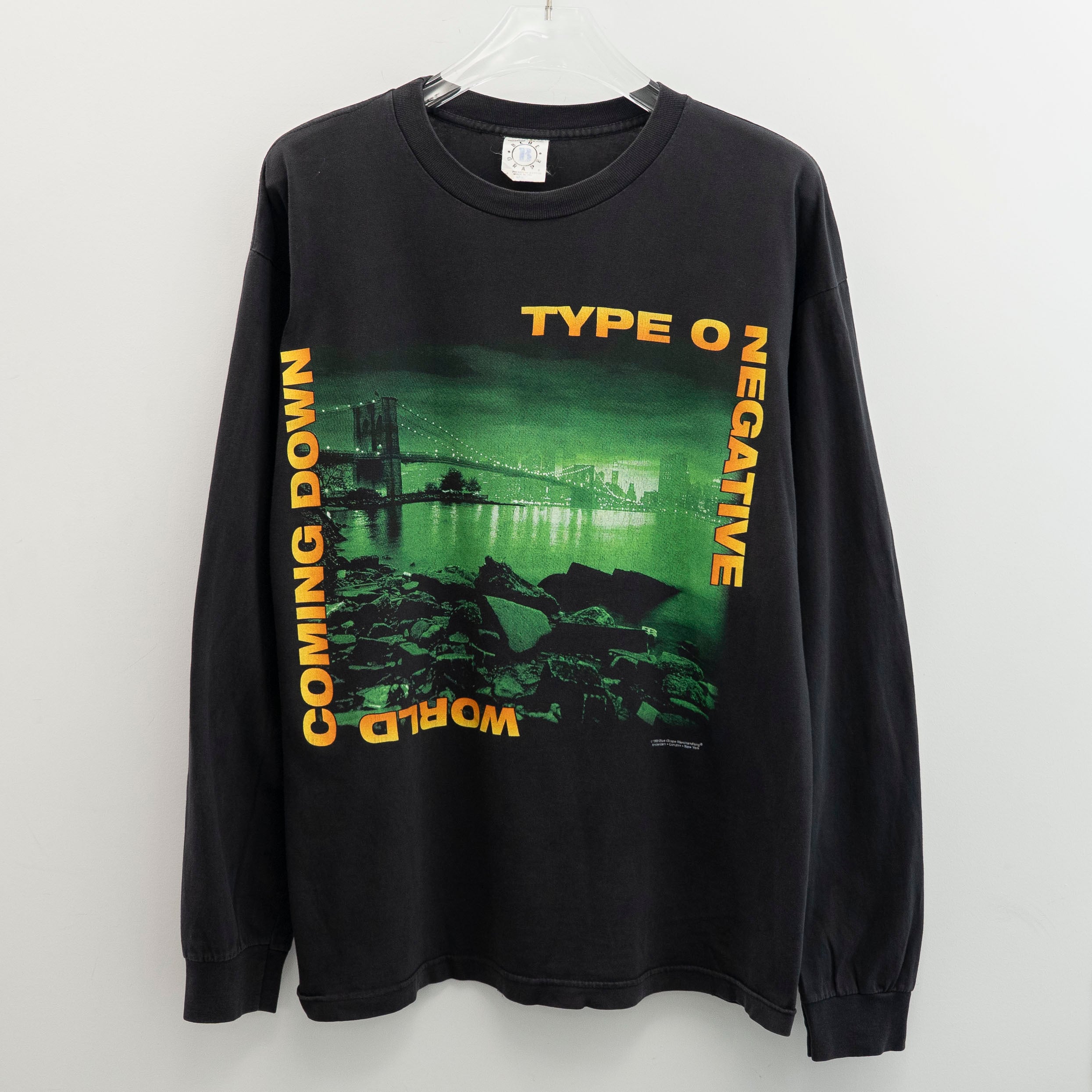 Type O Negative " World Coming Down L/S " Blue Grape L【A8-392】