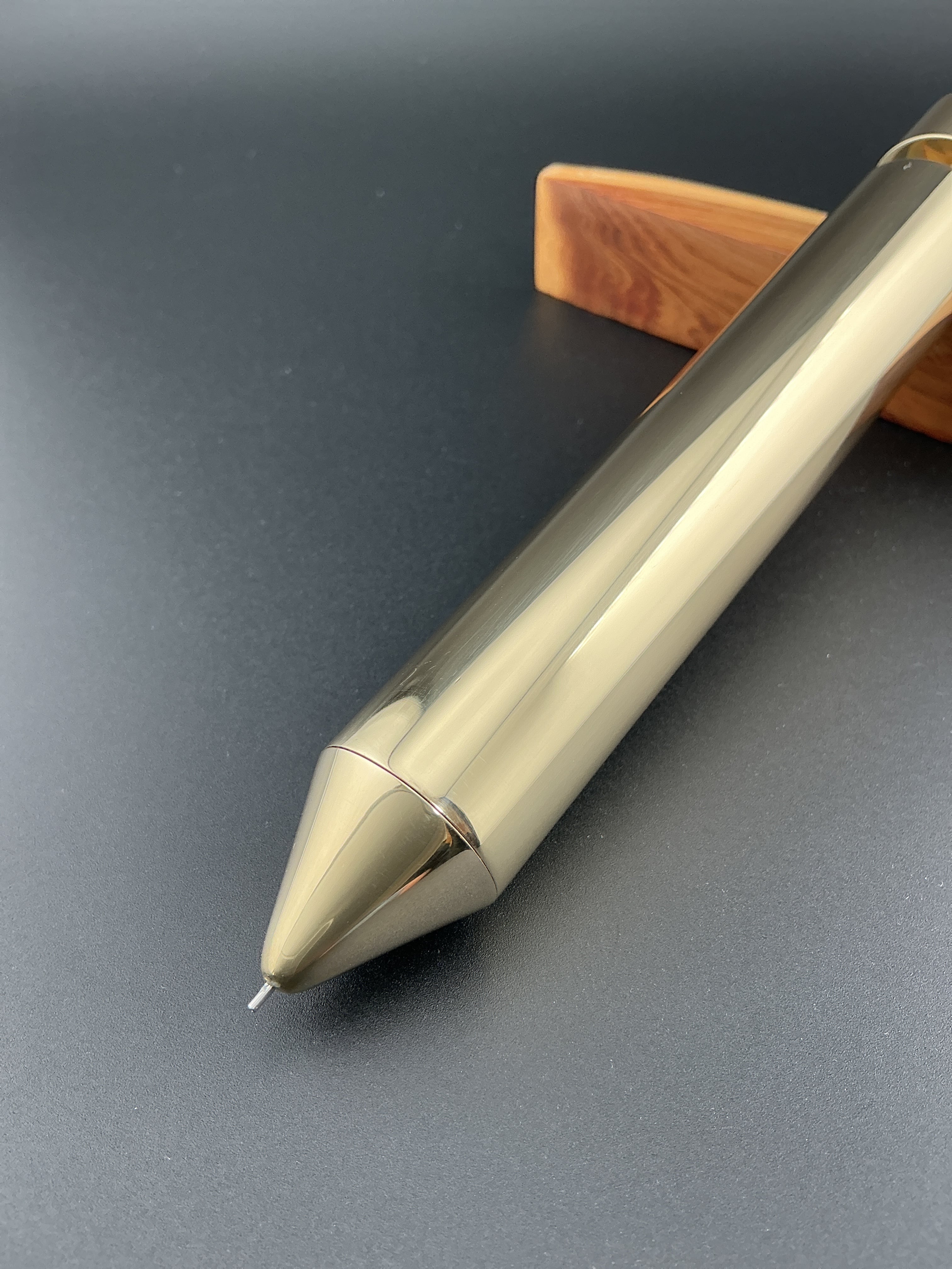 超スーパーブラス 388g 極太 真鍮 シャーペン0.5mm | 蒼天クラフト