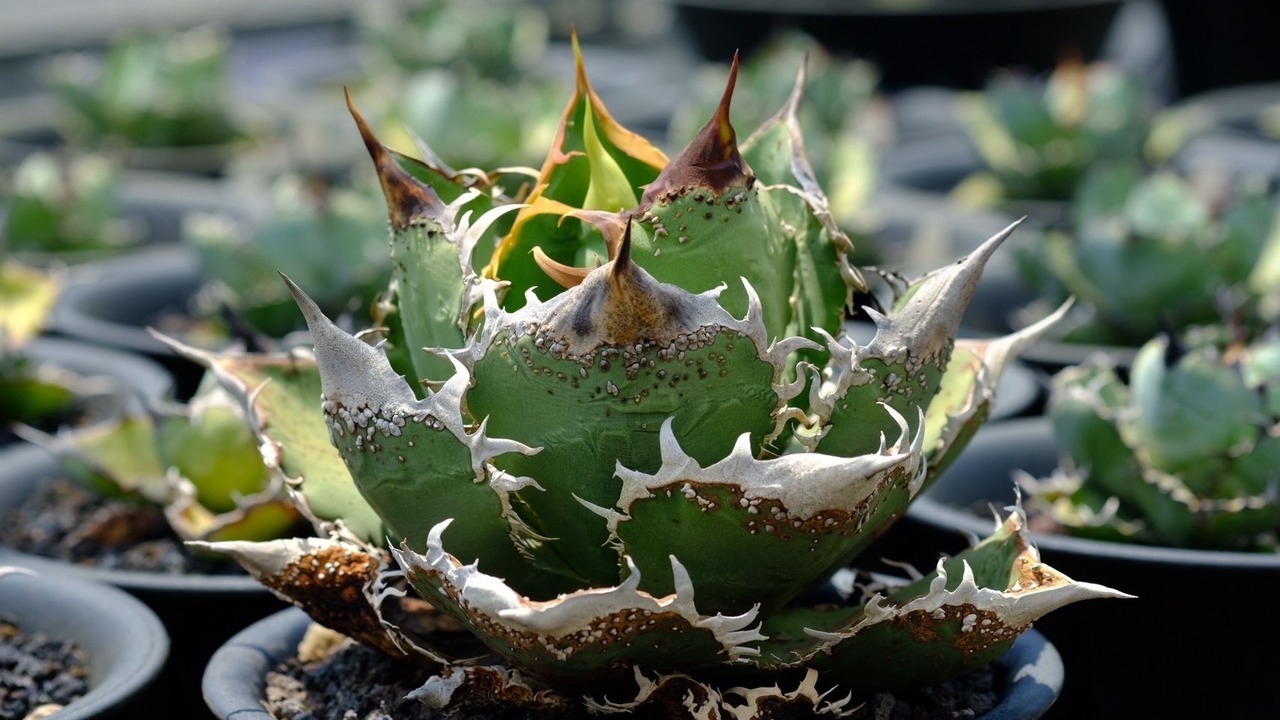 Agave titanota 麻花龍 台湾株 ②