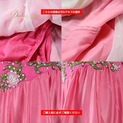 社交ダンス 衣装 ドレス ワンピース スタンダード ピンク系 ホワイト系 ラインストーン 緑 白 花 花モチーフ 刺繍 袖 光沢 高級感 デモ 競技用 ダンス衣装 イベント ステージ パーティー グリーン系