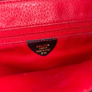 archive CELINE black suede shoulder bag “Circle Logo”
