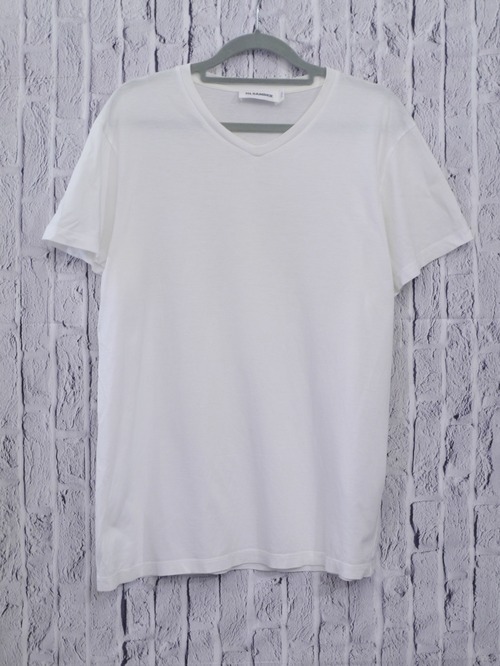 【洗練】JIL SANDER ジルサンダー JSUM706006 / MM247308 メンズ Vネック 半袖 Tシャツ カットソー M◆ 通年で大活躍の秀逸着回しアイテム