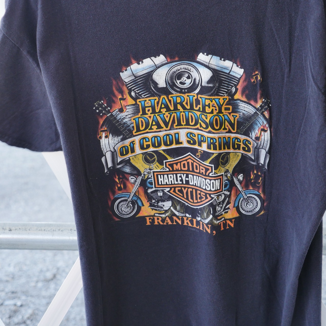 Harley-Davidson|Back Engine Print T-shirt