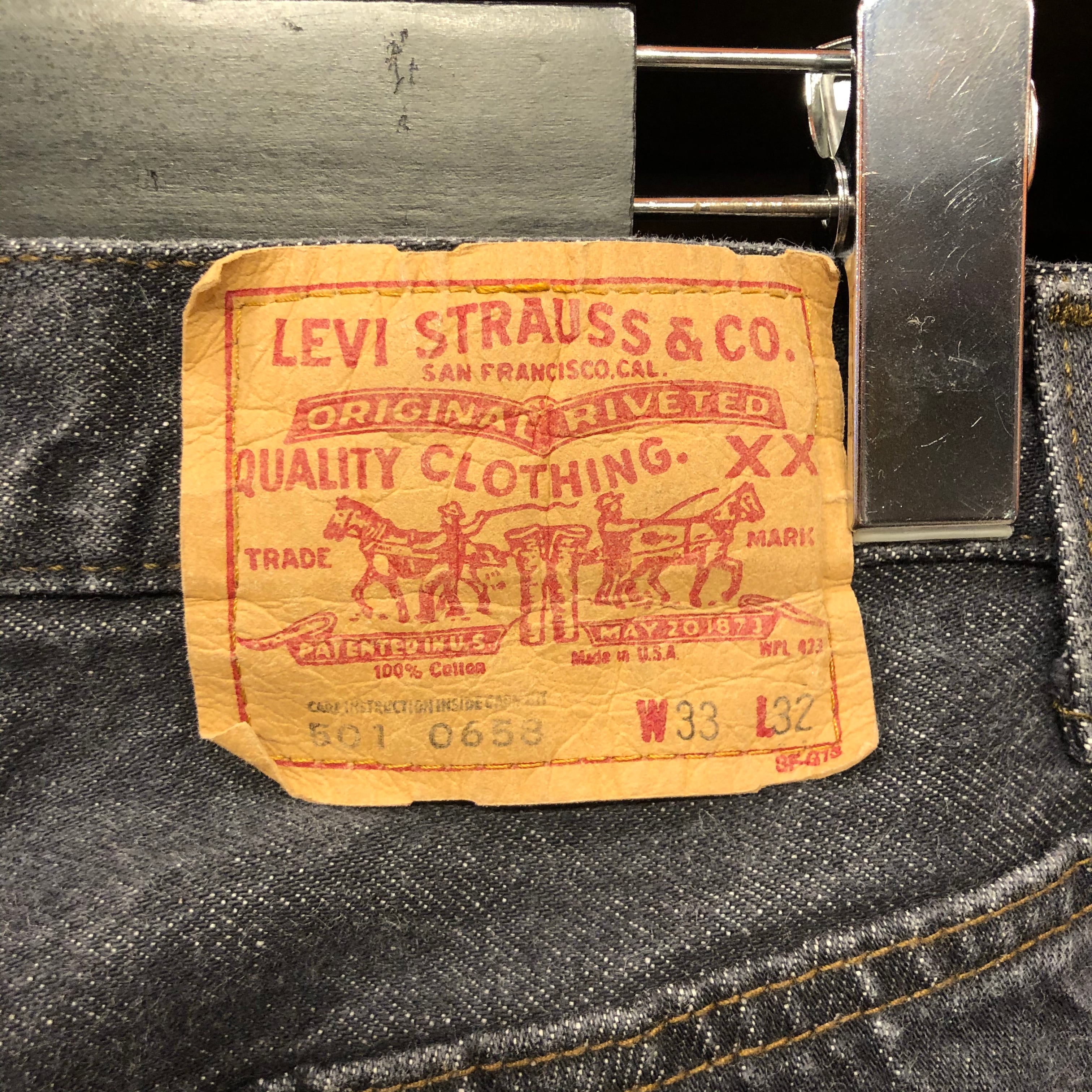 80s Levi's USA製 501-0658 vintage black