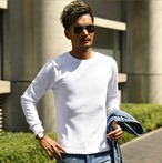 21 秋 人気 サーマル 長袖 Tシャツ メンズ ロンｔ 無地 ワッフル シンプル サーフ Surf インナー 大人 カジュアル スマート コーデ 海 ビーチ 海外 リゾート ファッション Old Rookie