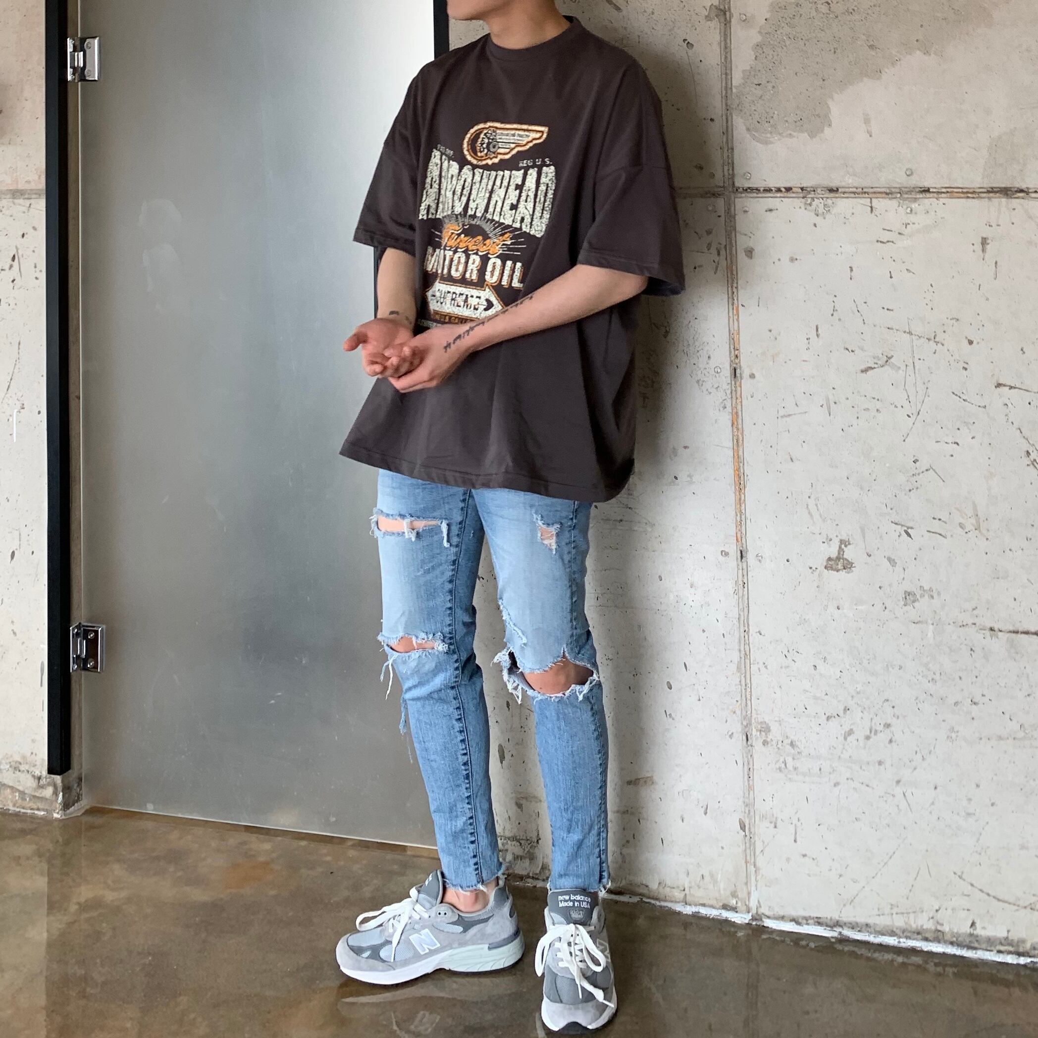 全2色 Tシャツ カットソー プリント カジュアル おしゃれ