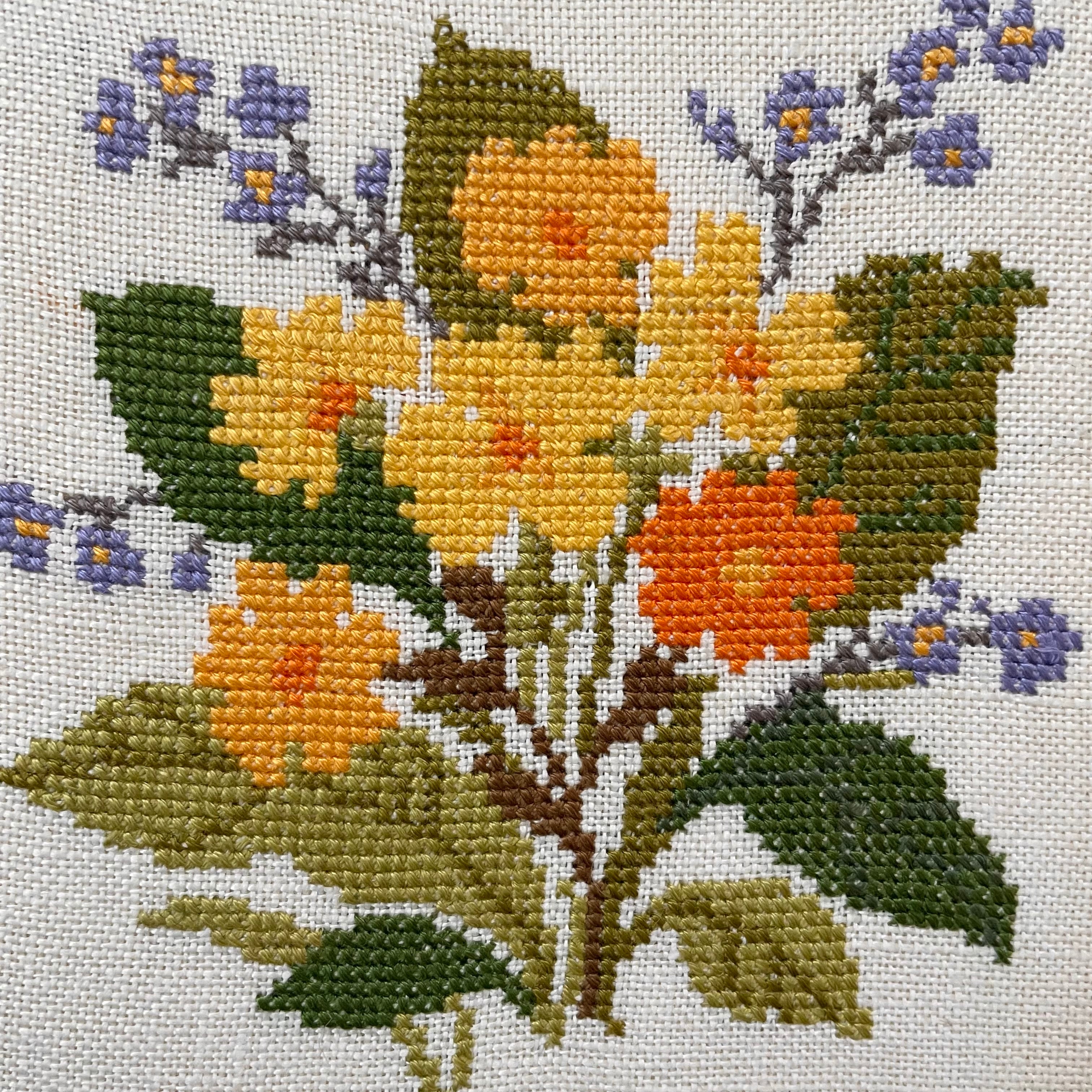 刺繍の壁掛けパネル4 | tsuitachi craft&brocante