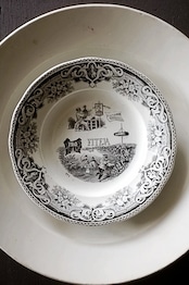 1860s Creil et Montereau Lebeuf Milliet et Cie 不可解ユートピア 謎のプレートc クレイユモントロー Rébus