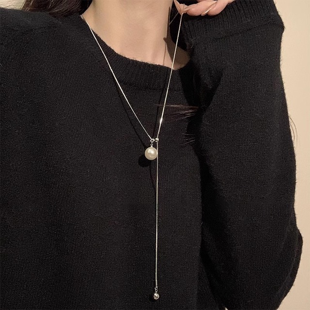 ロングパールネックレス　CH2584