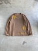 DA'S / Drawing Sweatshirt/camel(ダズのドローイングスウェットシャツ, キャメル)