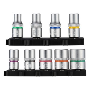 【人気】ベッセル(VESSEL) ビットセット 9本組 ソケット H5H5.5H6H7H8H10H12H13H14×25mm TD-BS16