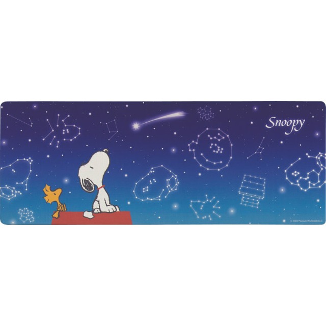 ピーナッツ　ＰＶＣロングマット（１２０ｃｍ） 星空スヌーピー24-199-23