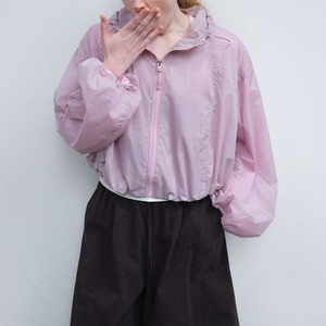 Zip-Up Cropped Hooded Jacket 【5color】 T4475