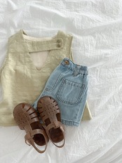 【取寄/韓国直送】minirobe 26/SM オハタンクトップブラウス｜夏服｜韓国子供服