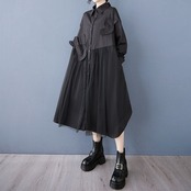 メッシュ スプライシング シャツスカート 00031