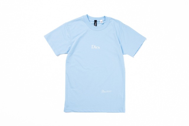 DICS エアレットTシャツ　ライトブルー　【日本製】