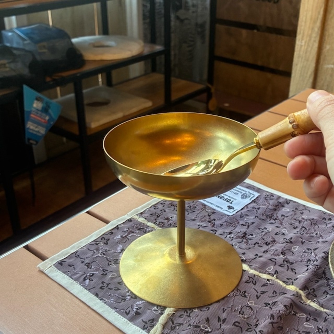 Stainless steel ice cream cup　ステンレスアイスカップ　L　250ml　デザートカップ　アイスカップ　ヨーグルト　フルーツ　アクセサリー　in bloom