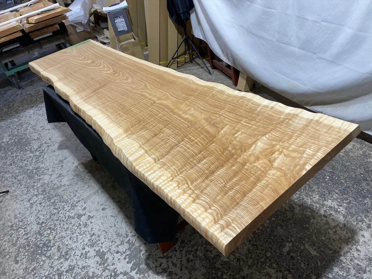 ニレケヤキ3963 上杢 杢木 欅 2260x540‐650x50mm 一枚板 無垢乾燥材