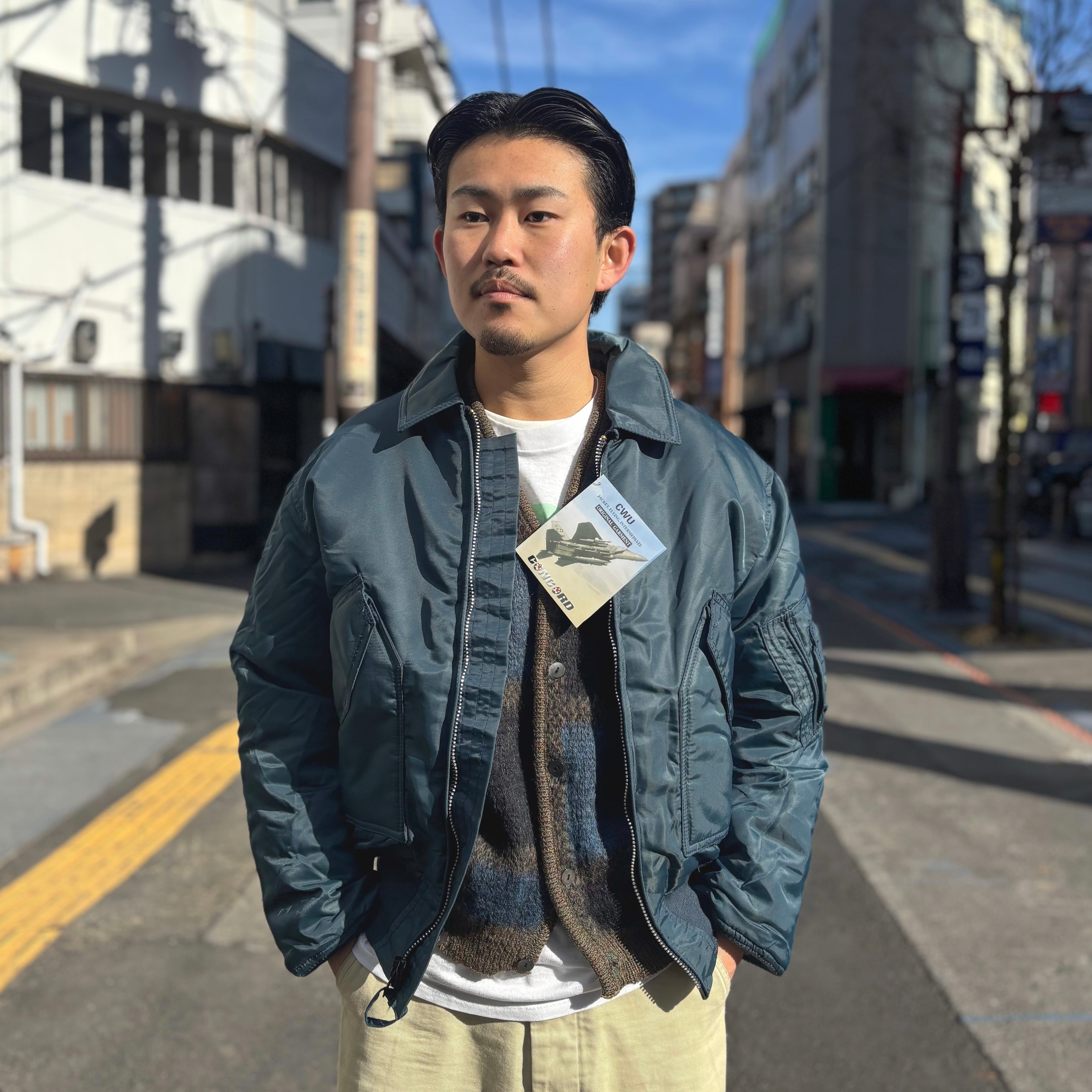 DEADSTOCK 90's CONCORD made by Alpha Industries CWU Flight Jacket