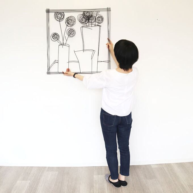 アイアンウォールアートパネル「花瓶」ウォールアート 壁飾り（864） アイアンウォールアートパネル「花瓶」ウォールデコ 壁飾り（864） | ‎