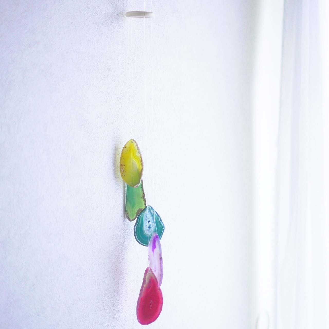 Rainbow Drops 12 - アゲートヒーリングチャイム / Agate Sun Catcher Wind Chime 431