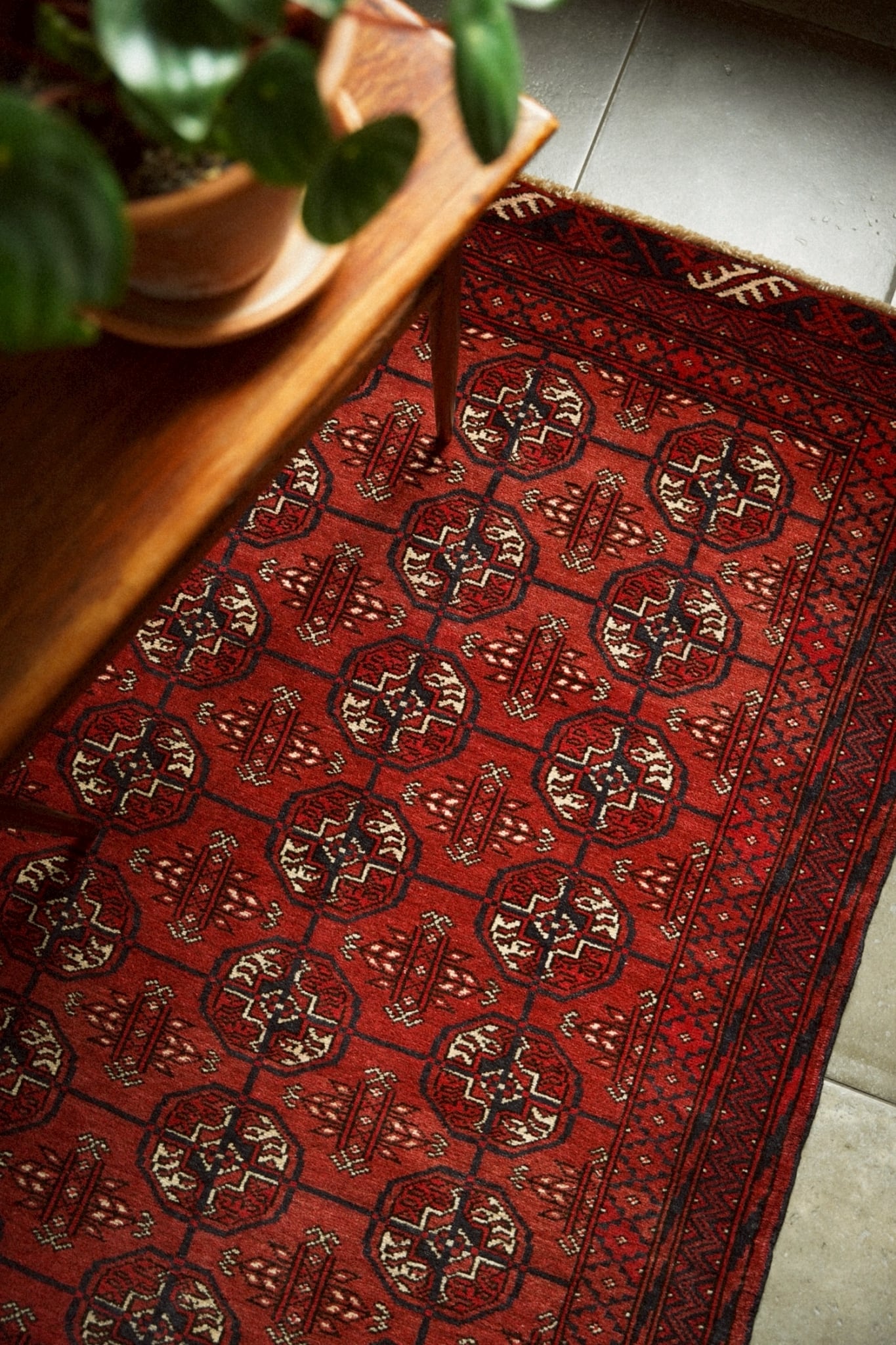 1867-Vintage Turkmen rug