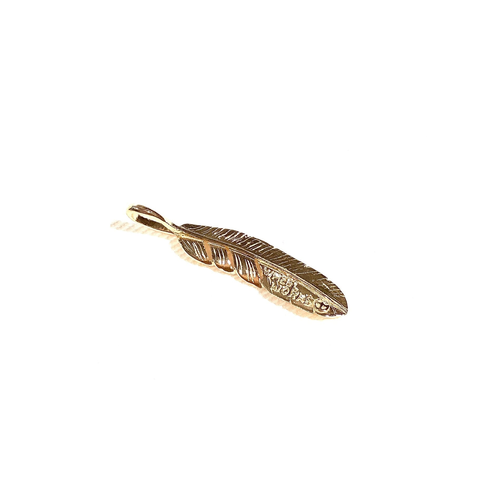 WHEEL WORKS ホイールワークス FeatherPendant 18K Gold Left WHEEL WORKS ホイールワークス FeatherPendant 18K Gold Left