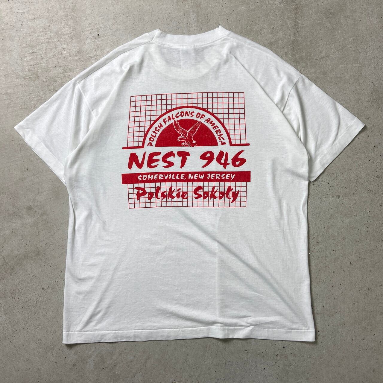 90年代 FRUIT OF THE LOOM BEST 企業ロゴプリントシャツ Tシャツ