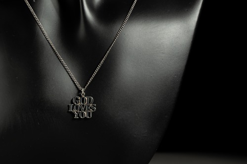 Vintage Tiffany & Co "GOD LOVES YOU" Silver Necklace