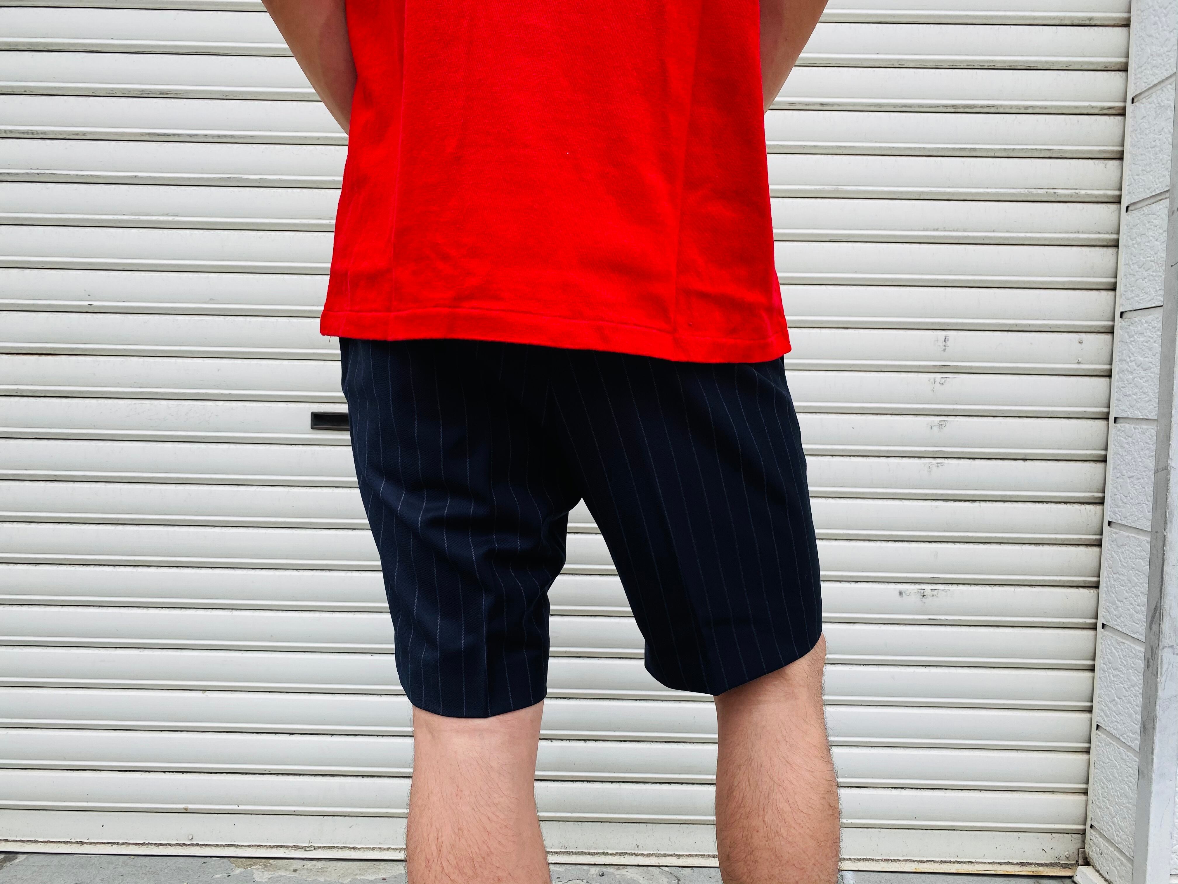WACKO MARIA PLEATED SHORT TROUSERS ストライプ | gulatilaw.com