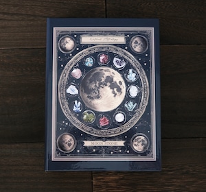 魔法の本のようなブックボックス 架空の洋書 "誕生石の図鑑" 〜MOON STONE〜 / 小物入れ