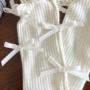 GOODSリボン付きフリルソックス