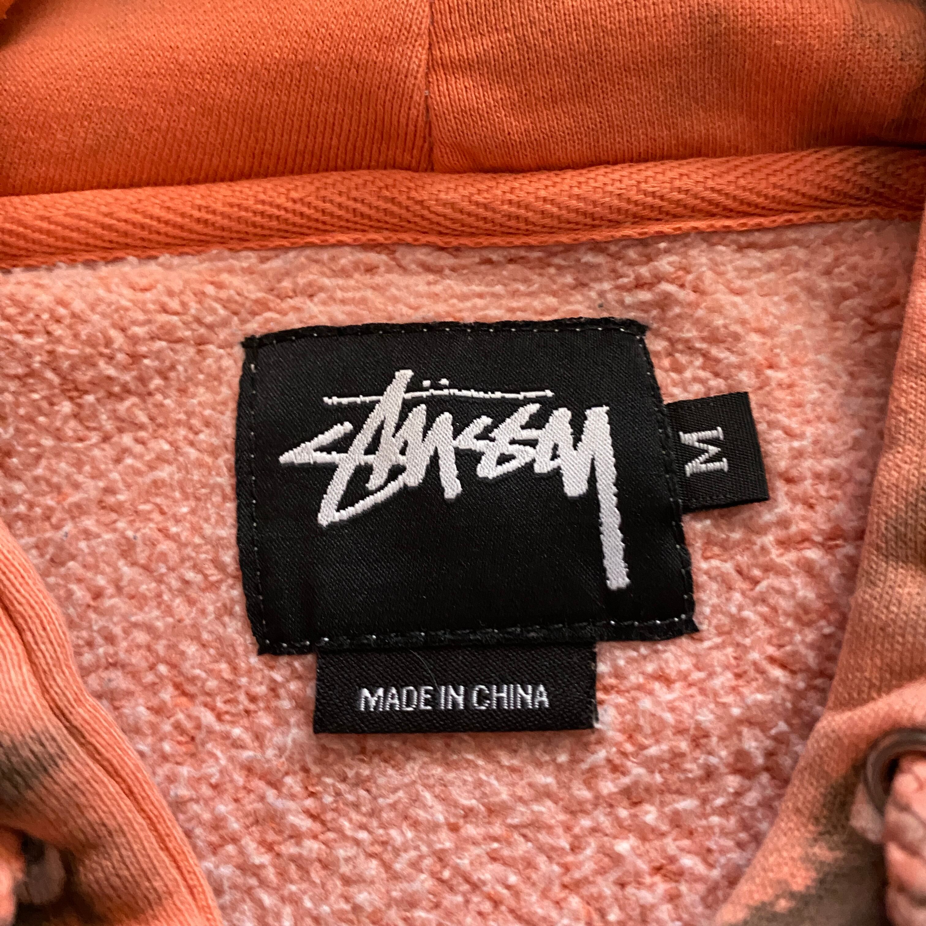 ブリーチ加工 ロゴプリント Tシャツ STUSSY ステューシー M