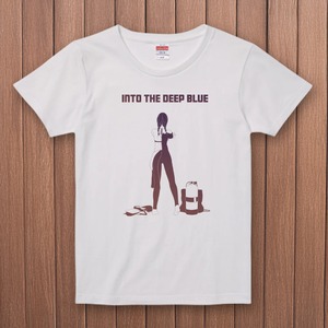INTO THE DEEP BLUE-Tシャツ・レディース(ホワイト)