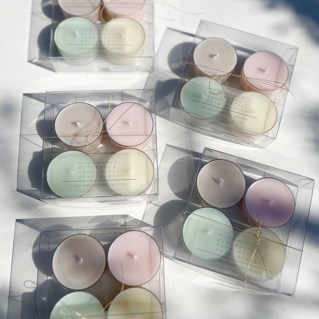 candle nut tree  ティーライトアロマキャンドル　４個セット