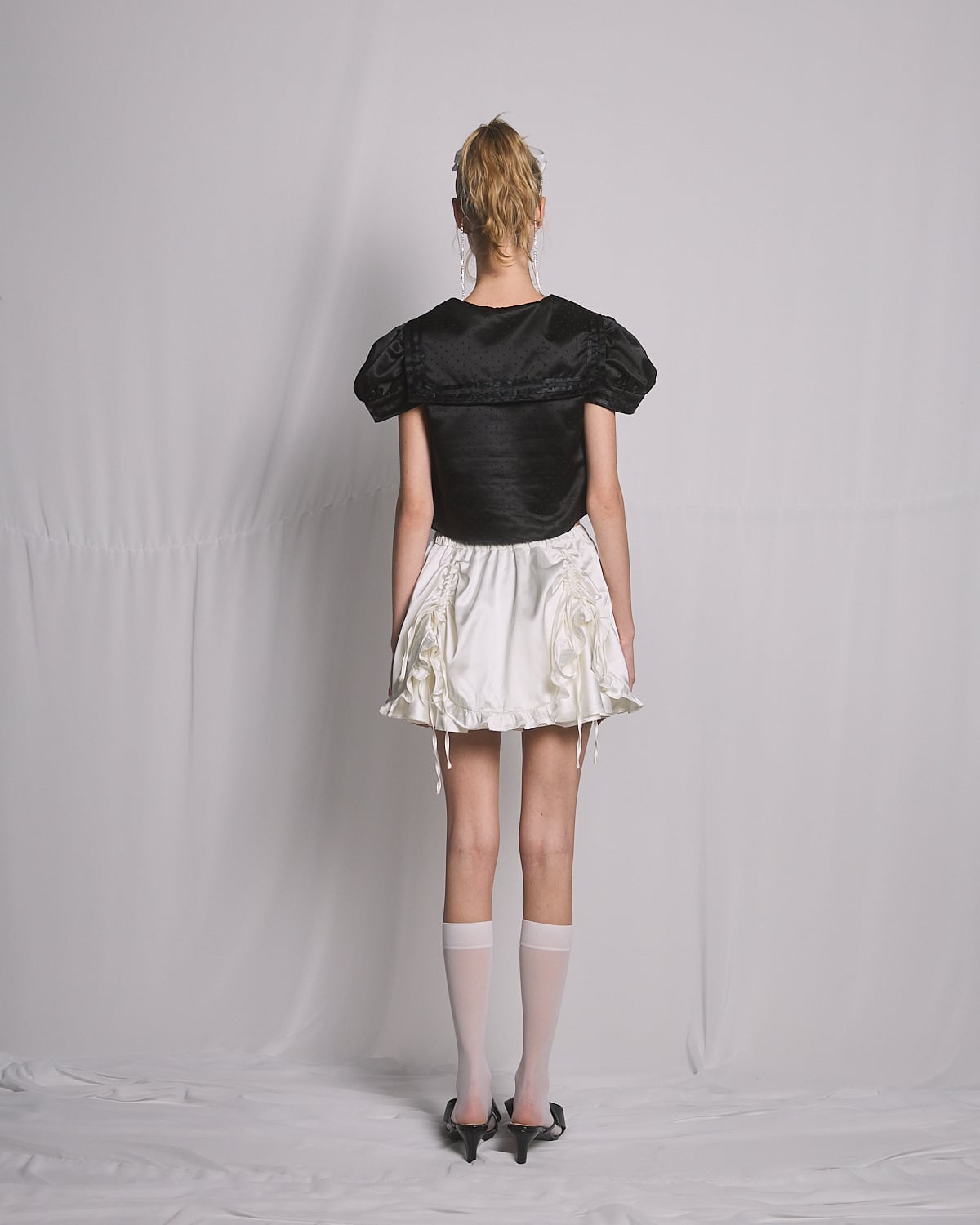 lilLilly セーラーブラウス S/S サテンドットセーラーブラウス | lilLilly official webstore
