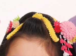 七五三・成人式用 髪飾り 【手絡】鹿の子 小