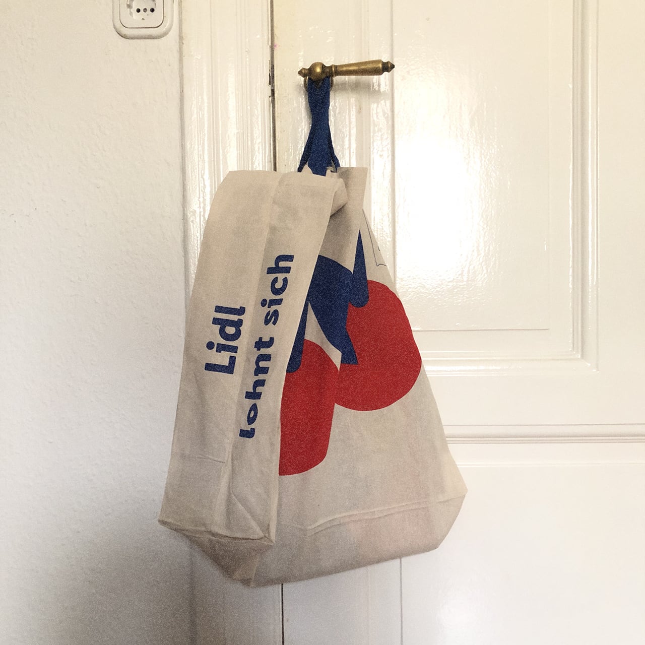 ドイツ＞ さくらんぼのフェアトレードコットン エコバッグ | kiske_shop