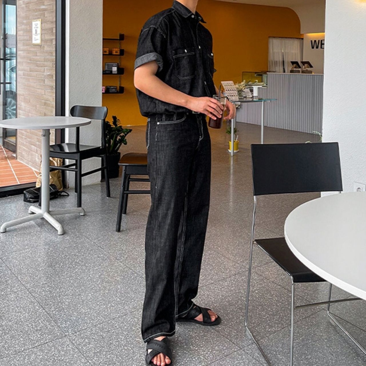 ブラックデニム　（別売りでセットアップのシャツあり）　MT0080437