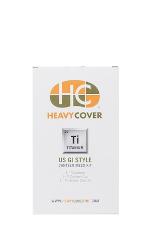 Heavy Cover ヘビーカバー US GI スタイル チタン キャンティーン メスキット (トライタン製＆チタン製キャップ 付き)