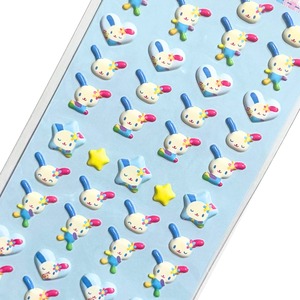 サンリオ　ウサハナ　ぷちましゅまろシール/ブルー