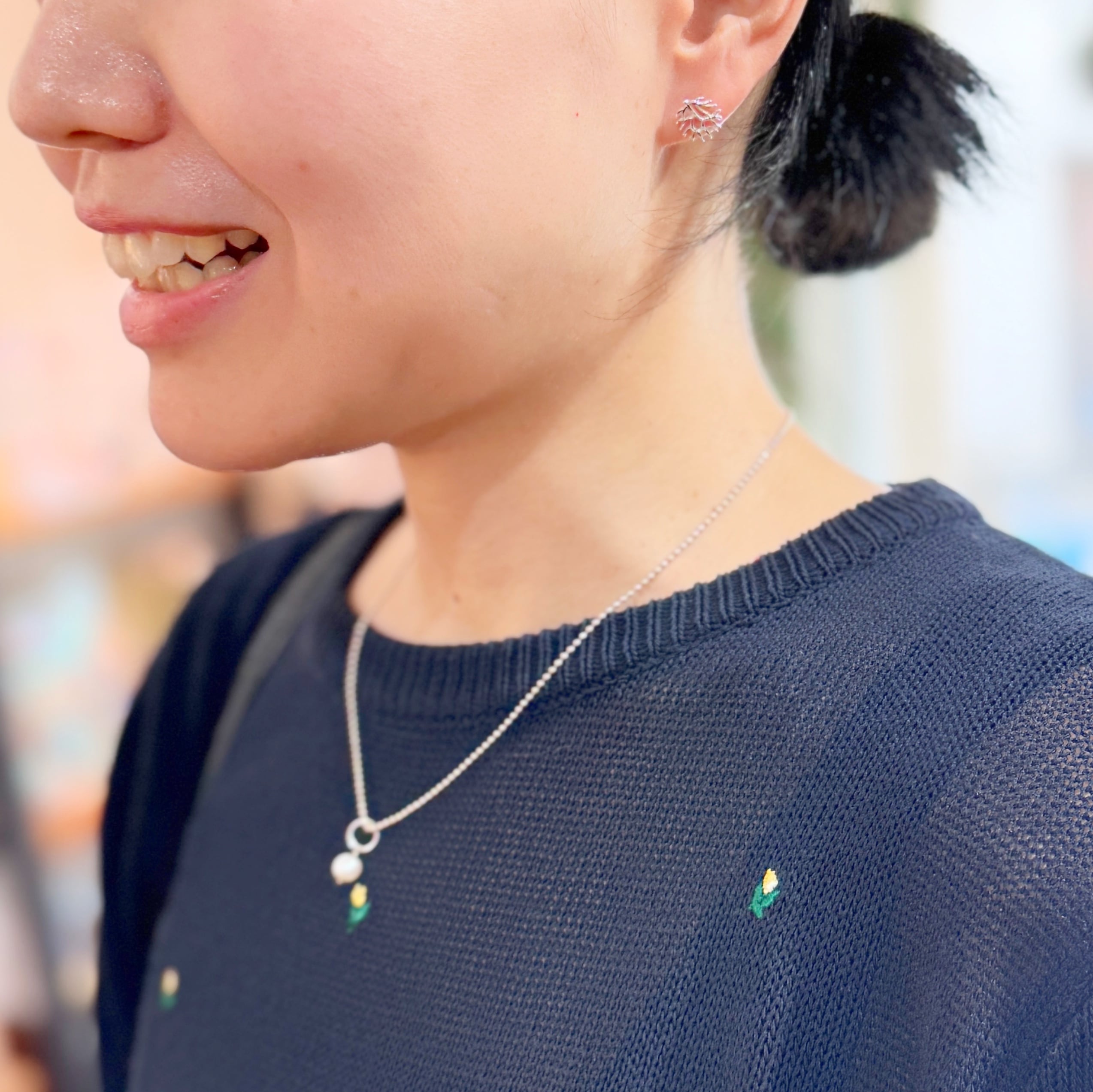リトル コーラル スタッドピアス 珊瑚 サンゴ 小さめピアス プチピアス