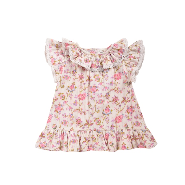 Louise Misha / Natiya Dress - Cream Bucolia Fields - 24m